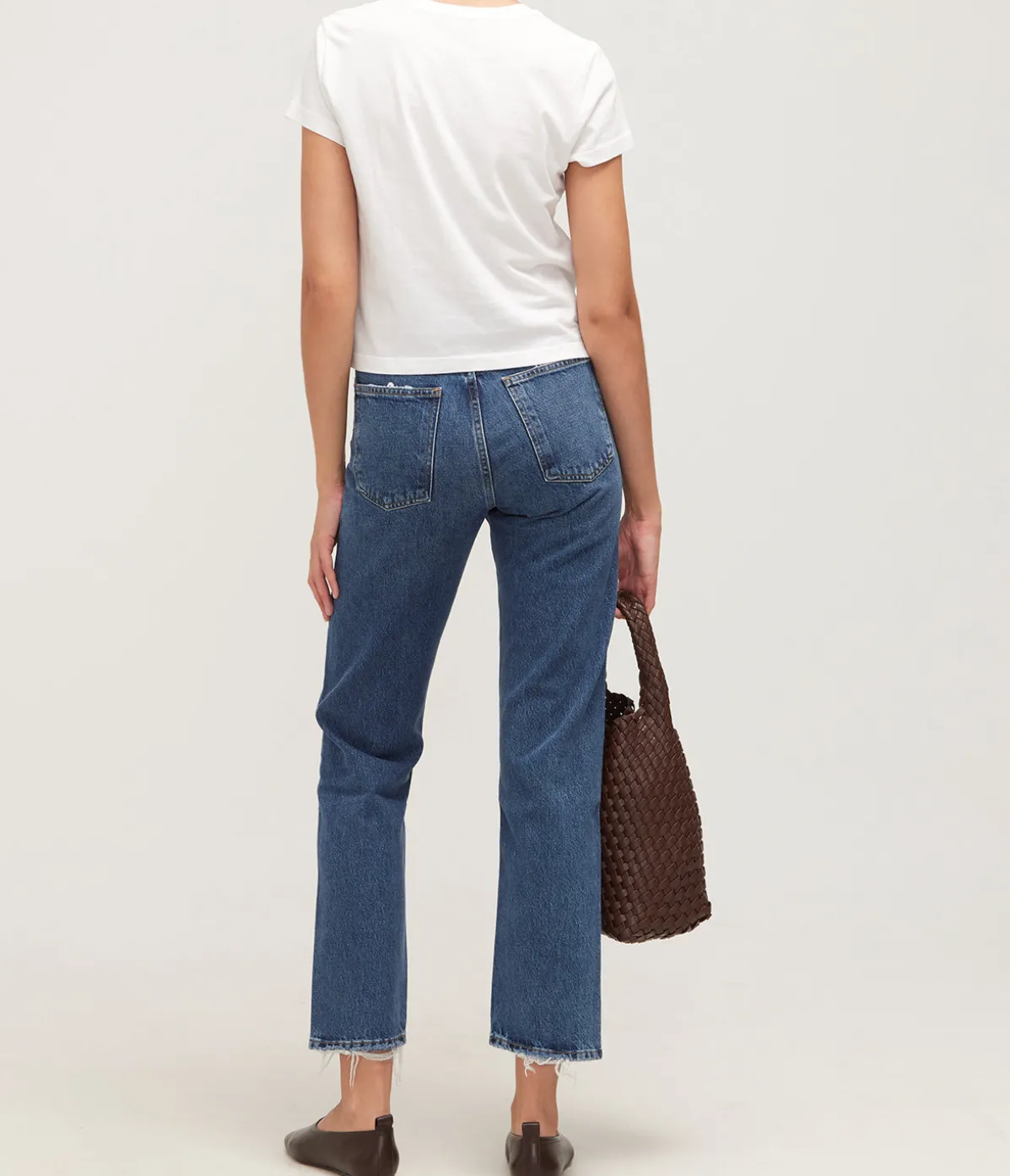 90's Pinch Waist Hight Rise Straight In Range