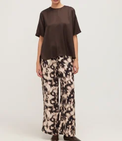 Sahelena Wide Leg Pants In Animalier