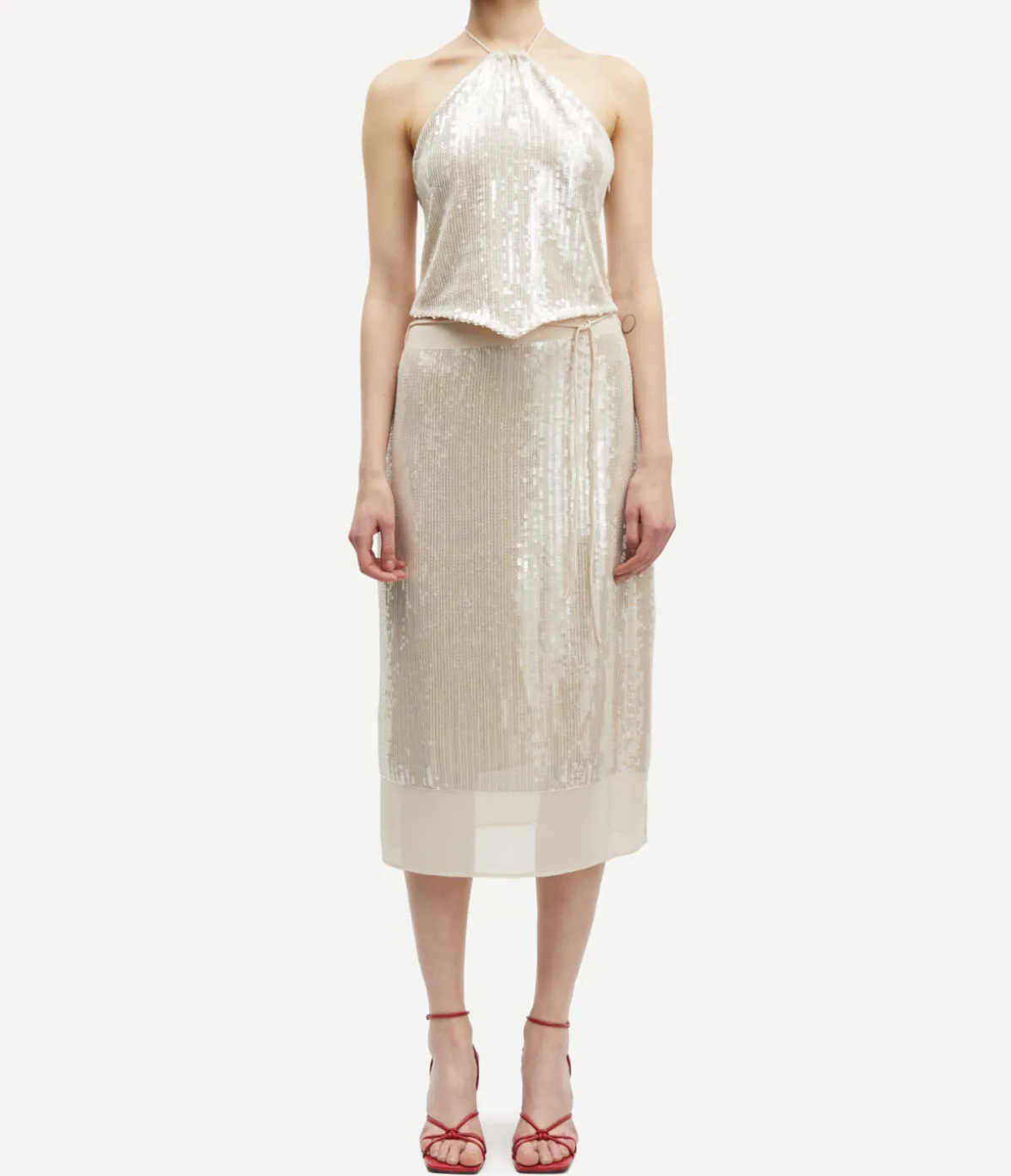 Salike Skirt In Clear Cream