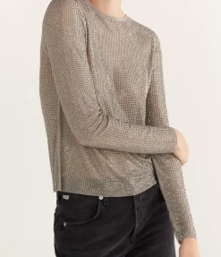 Samagda Dimante Top In Light Grey