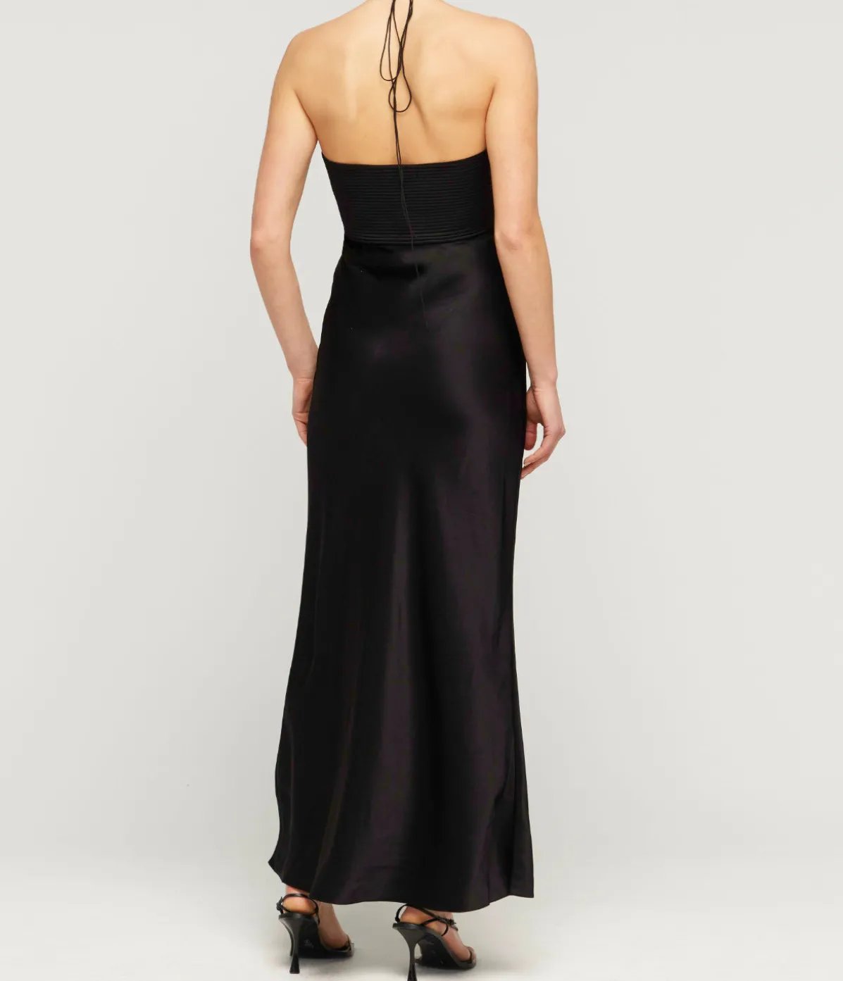 Sarah Halter Midi Dress In Black