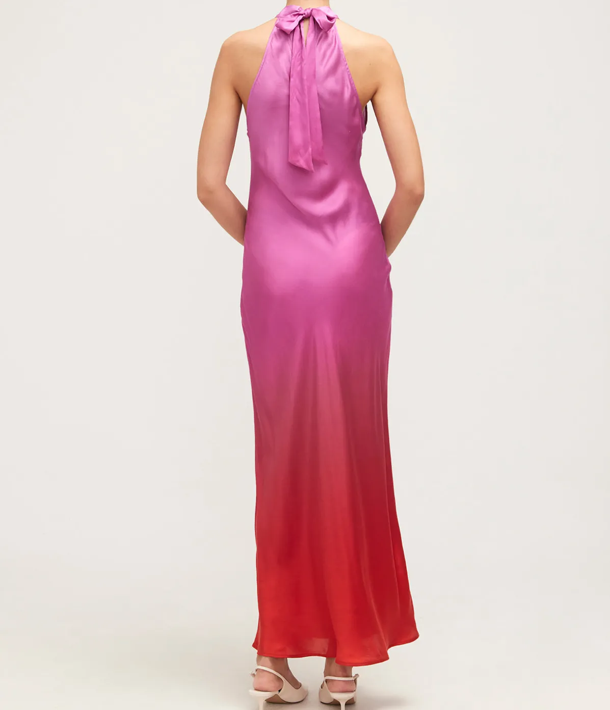Savona Maxi Dress In Ombre Pink