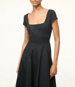 Short Sleeve Wells Dress In Black