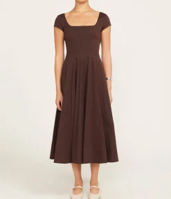 Short Sleeve Wells Dress In Earth