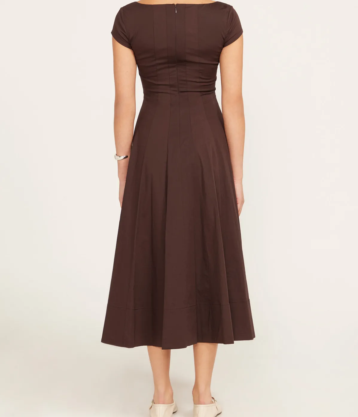 Short Sleeve Wells Dress In Earth