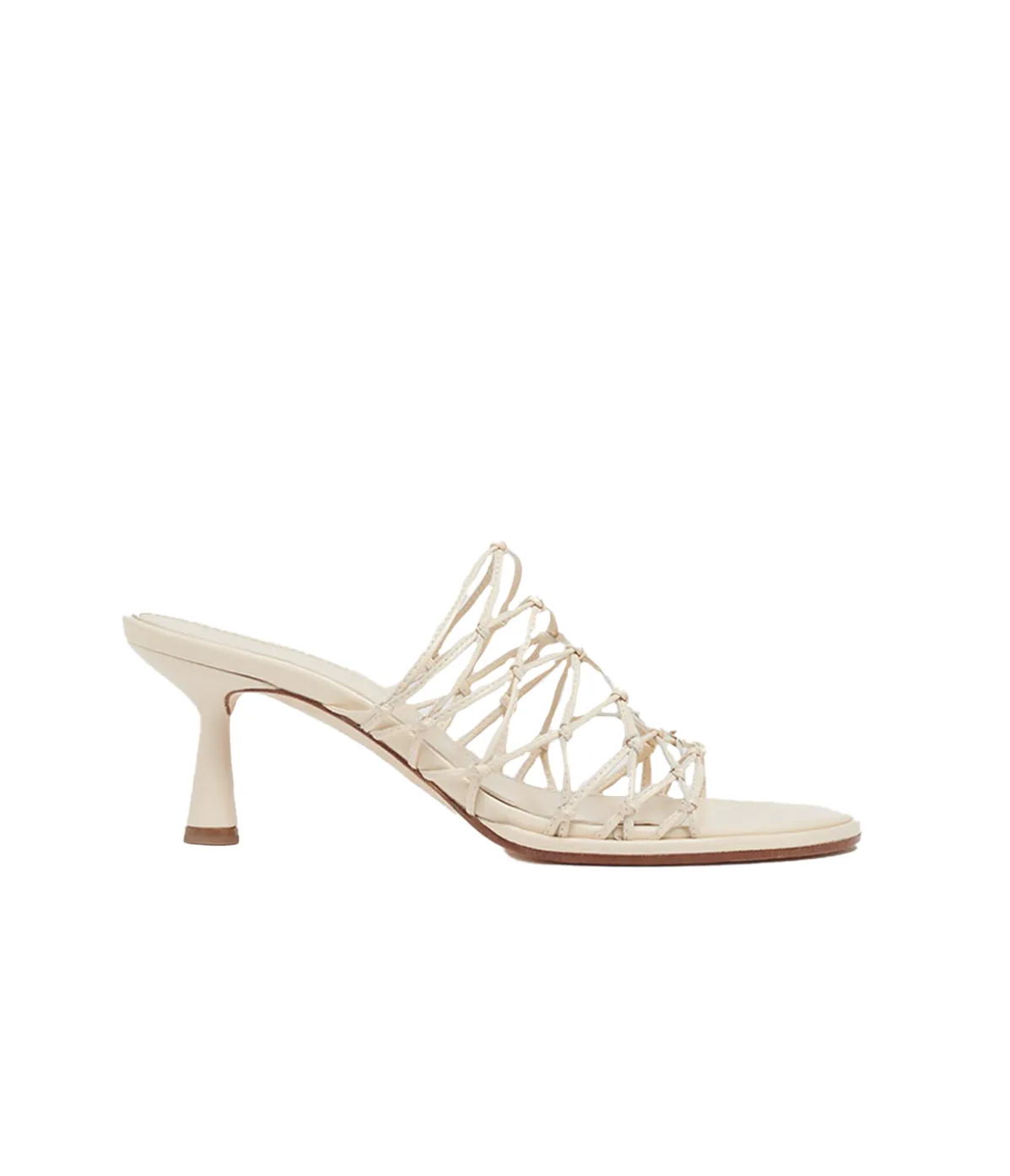 Sibi Nappa Leather Heel In Creamy