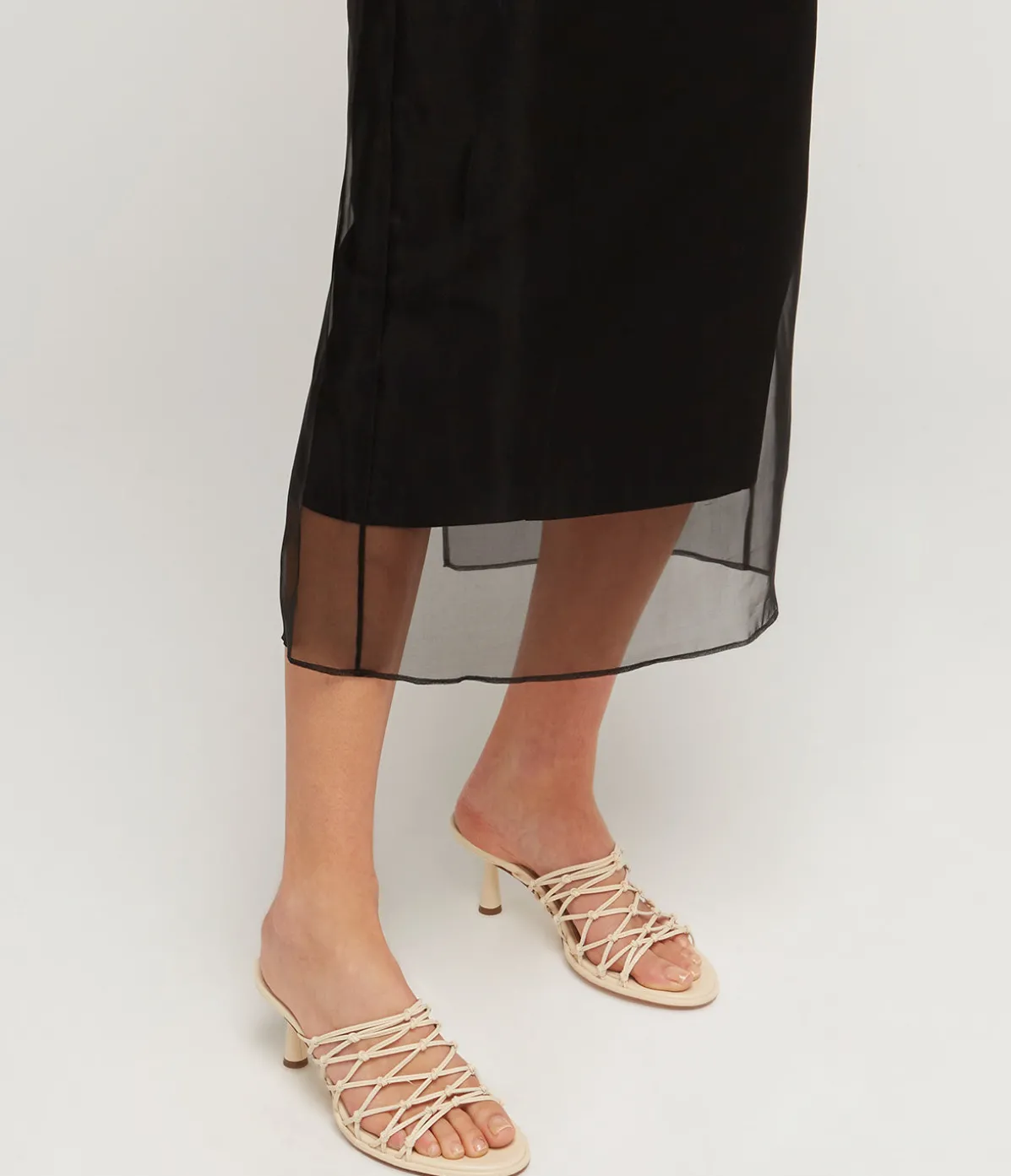 Sibi Nappa Leather Heel In Creamy