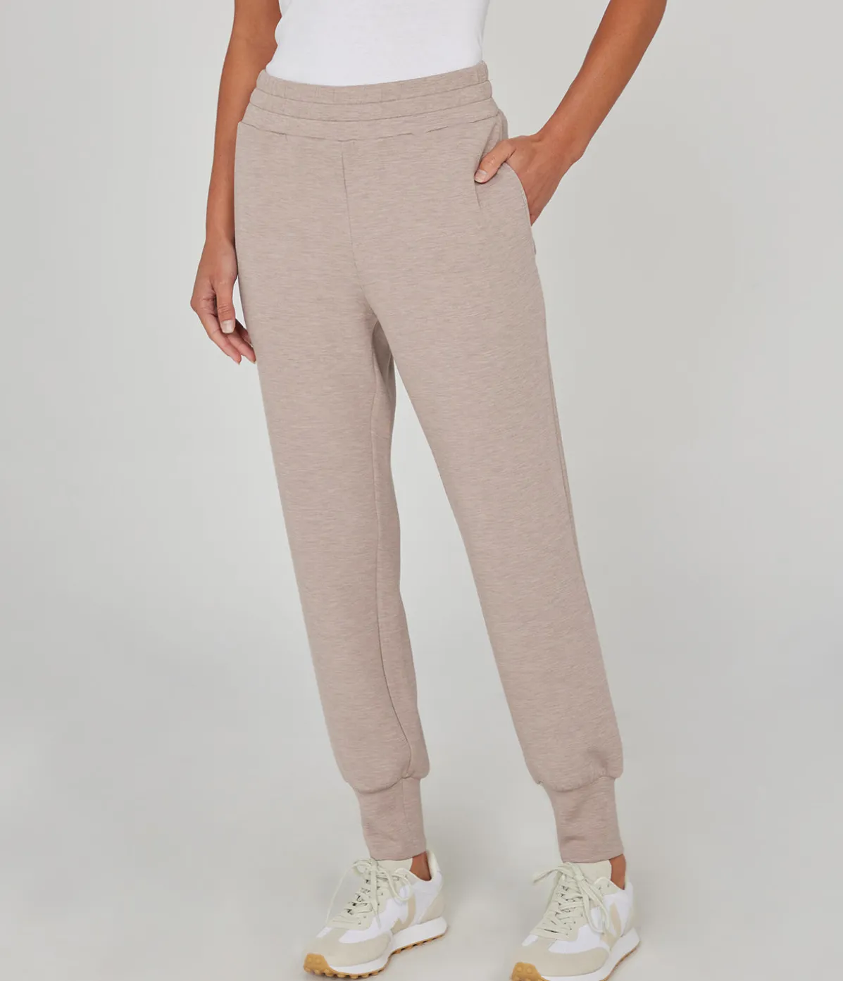 Slim Cuff 27.5 Pant In Taupe Marle