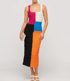 Sloan Midi Dress In Multicolour