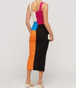 Sloan Midi Dress In Multicolour