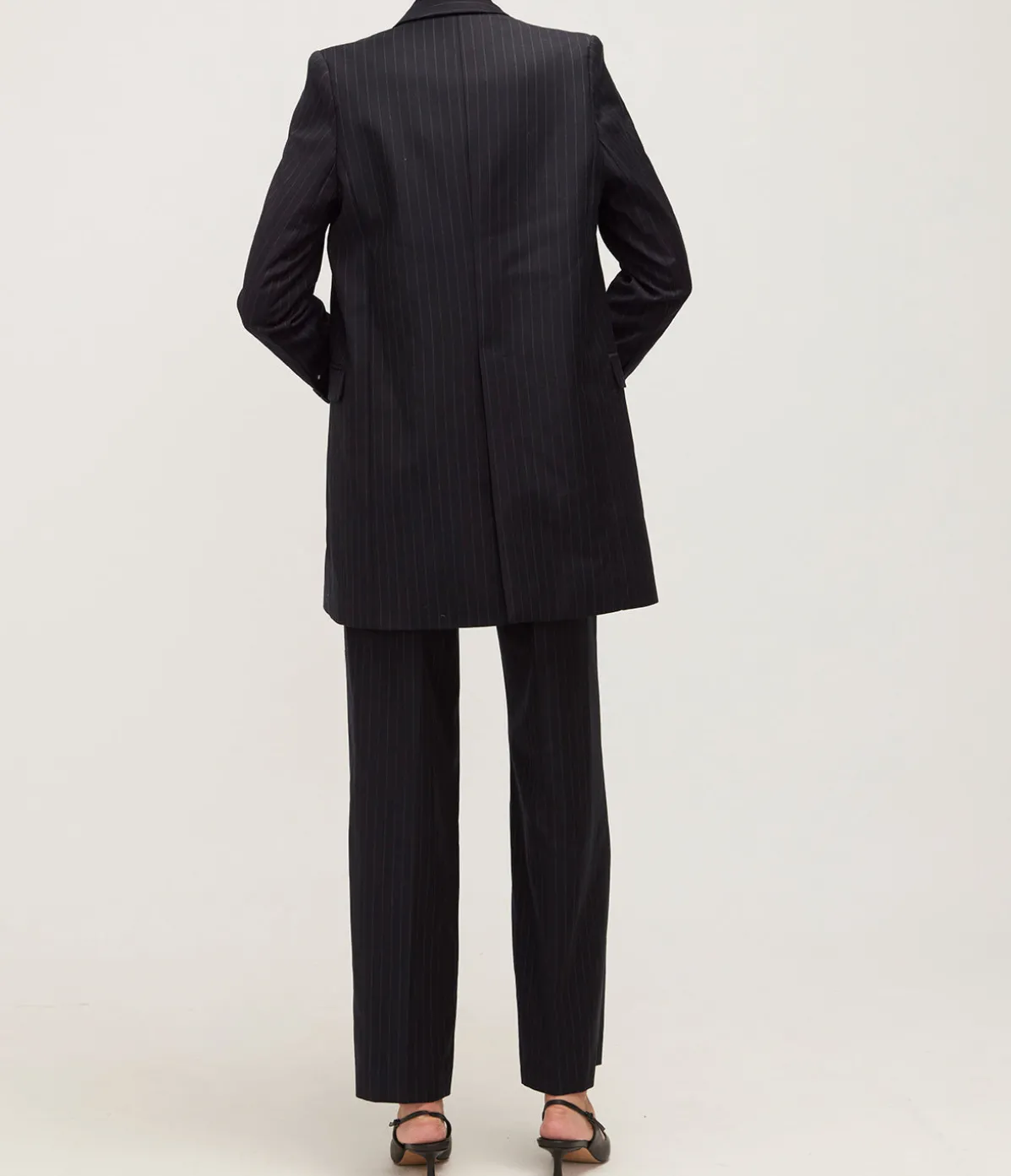 Slouch Straight Leg Trouser In Navy
