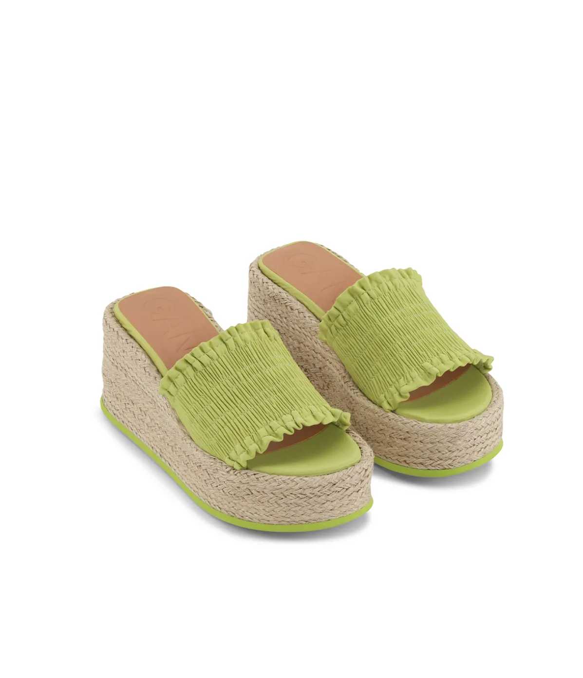 Smock Espadrille Wedge Sandal In Tender Shoots