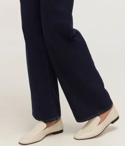 Soft Leather Loafer In Ecru