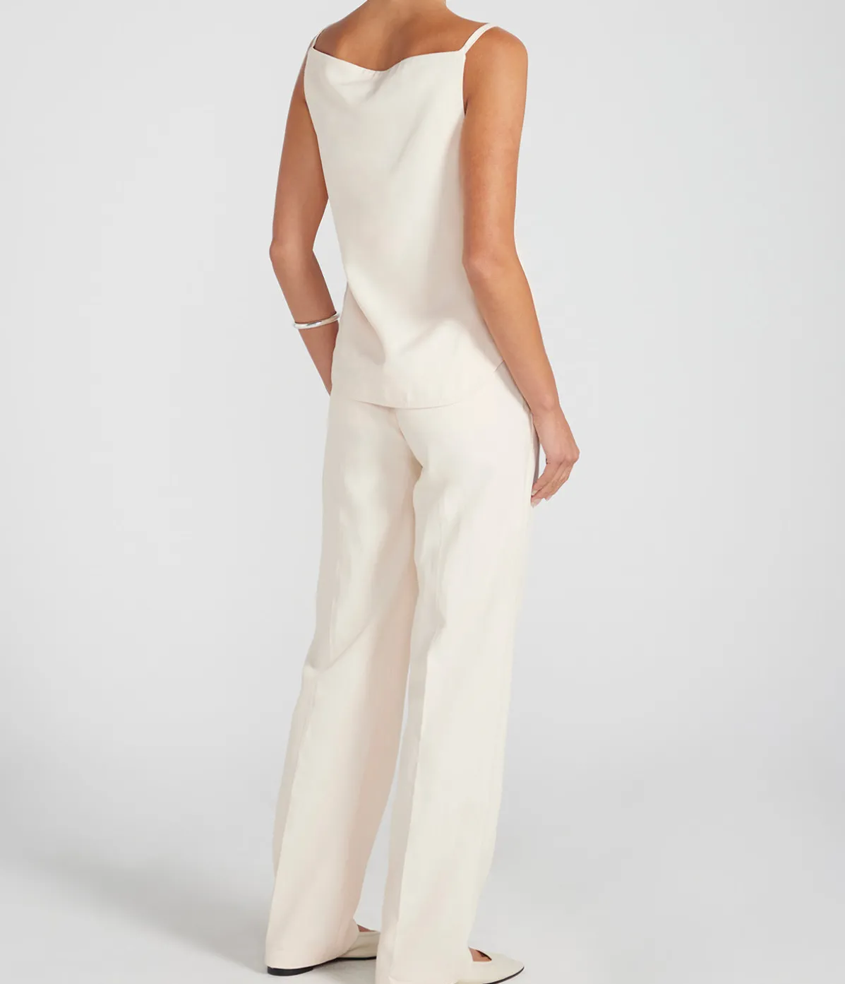 Takaroa Elastic Pants In Cream Rose
