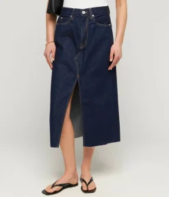 Taylor Midi Skirt In Midnight Mile