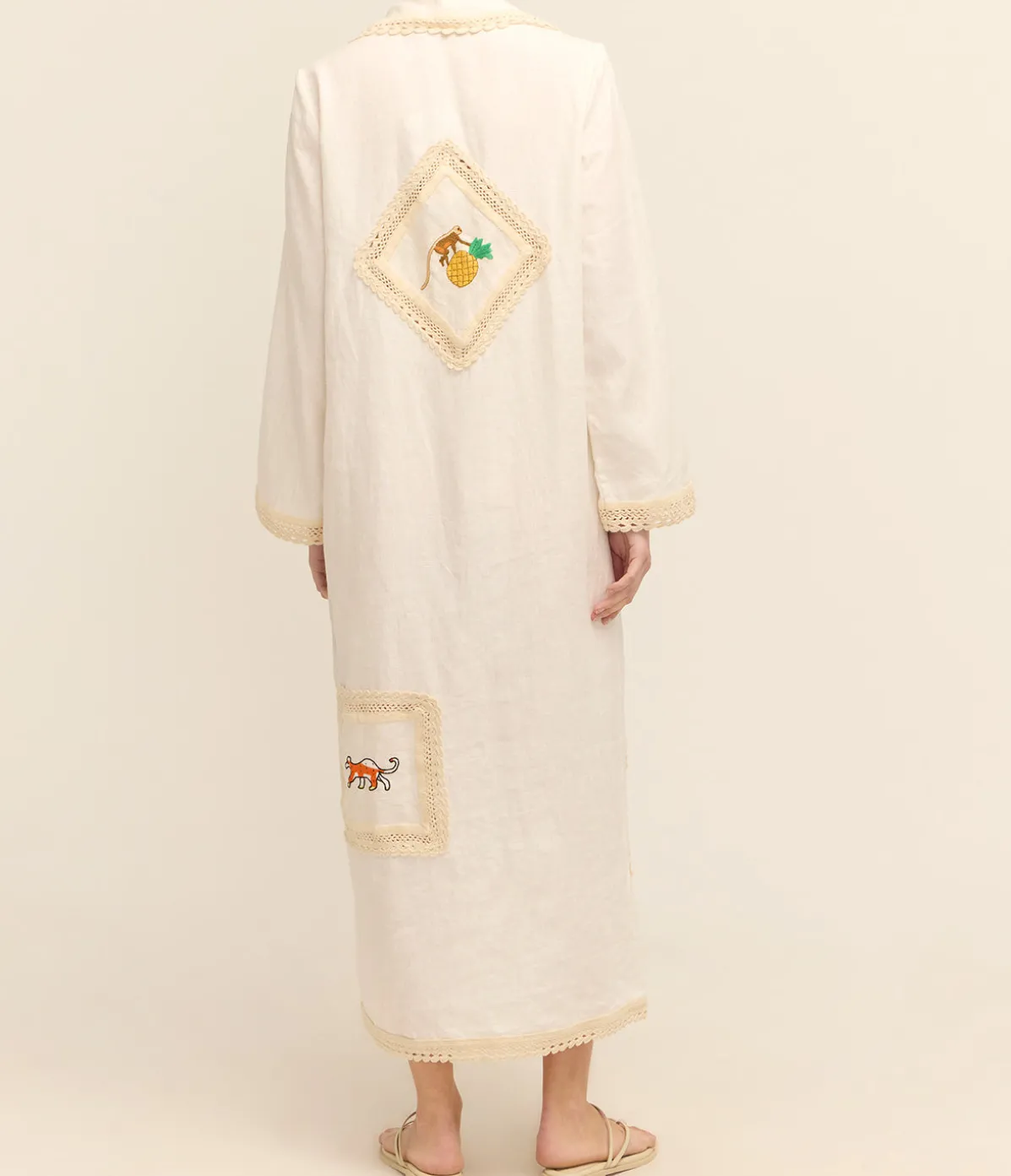 Teddy Shirtdress In Cream