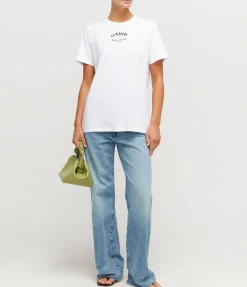 Thin Jersey Relaxed T-shirt In Bright White