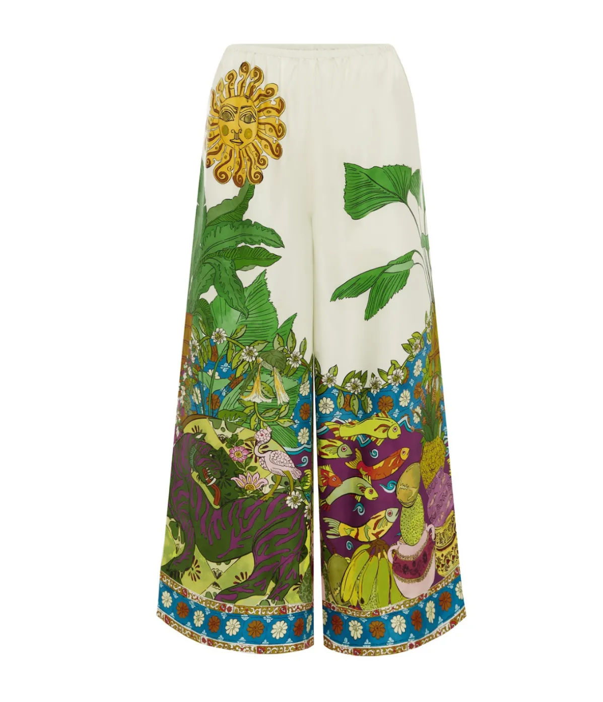 Tiger Silk Pant In Multi
