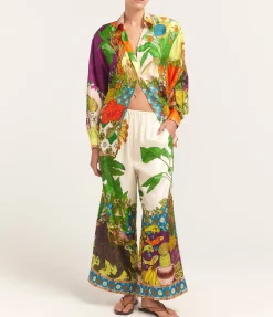 Tiger Silk Pant In Multi