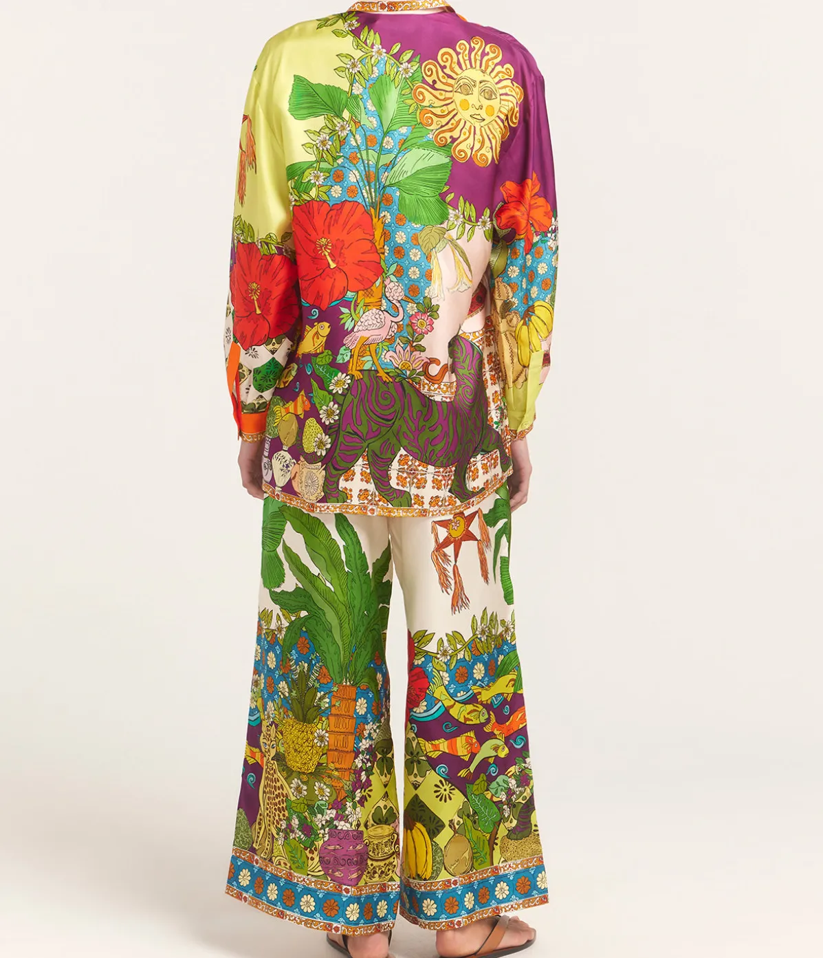 Tiger Silk Pant In Multi