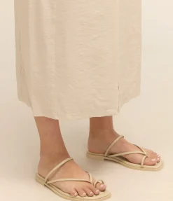 Turner Suede Sandal In Eggshell