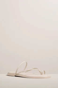 Turner Suede Sandal In Eggshell