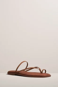 Turner Suede Sandal In Sienna