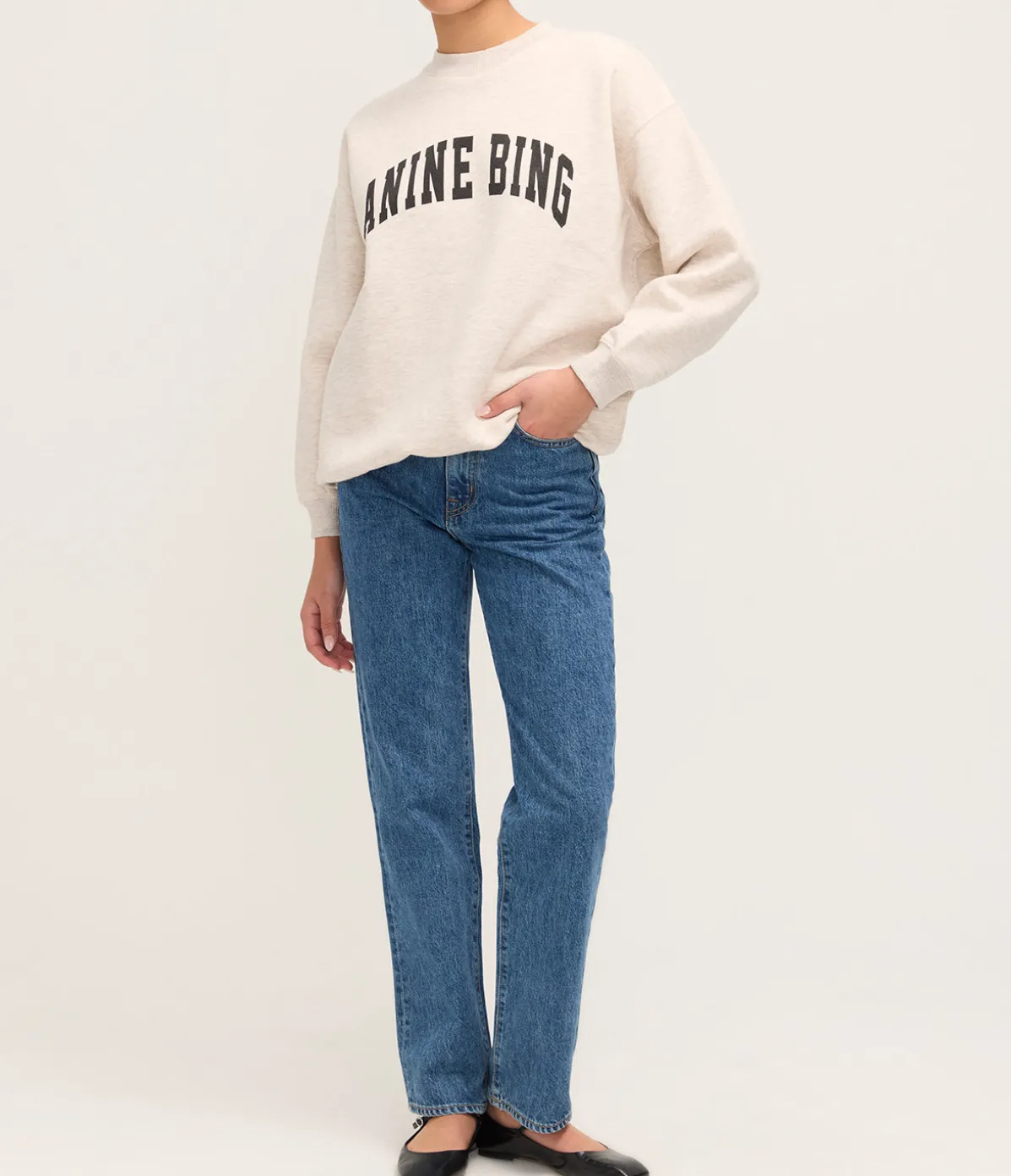 Tyler Sweatshirt In Oat Melange