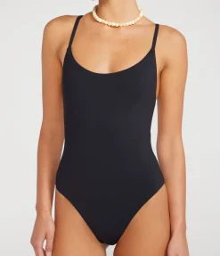 Uno Cross Back One Piece In Black