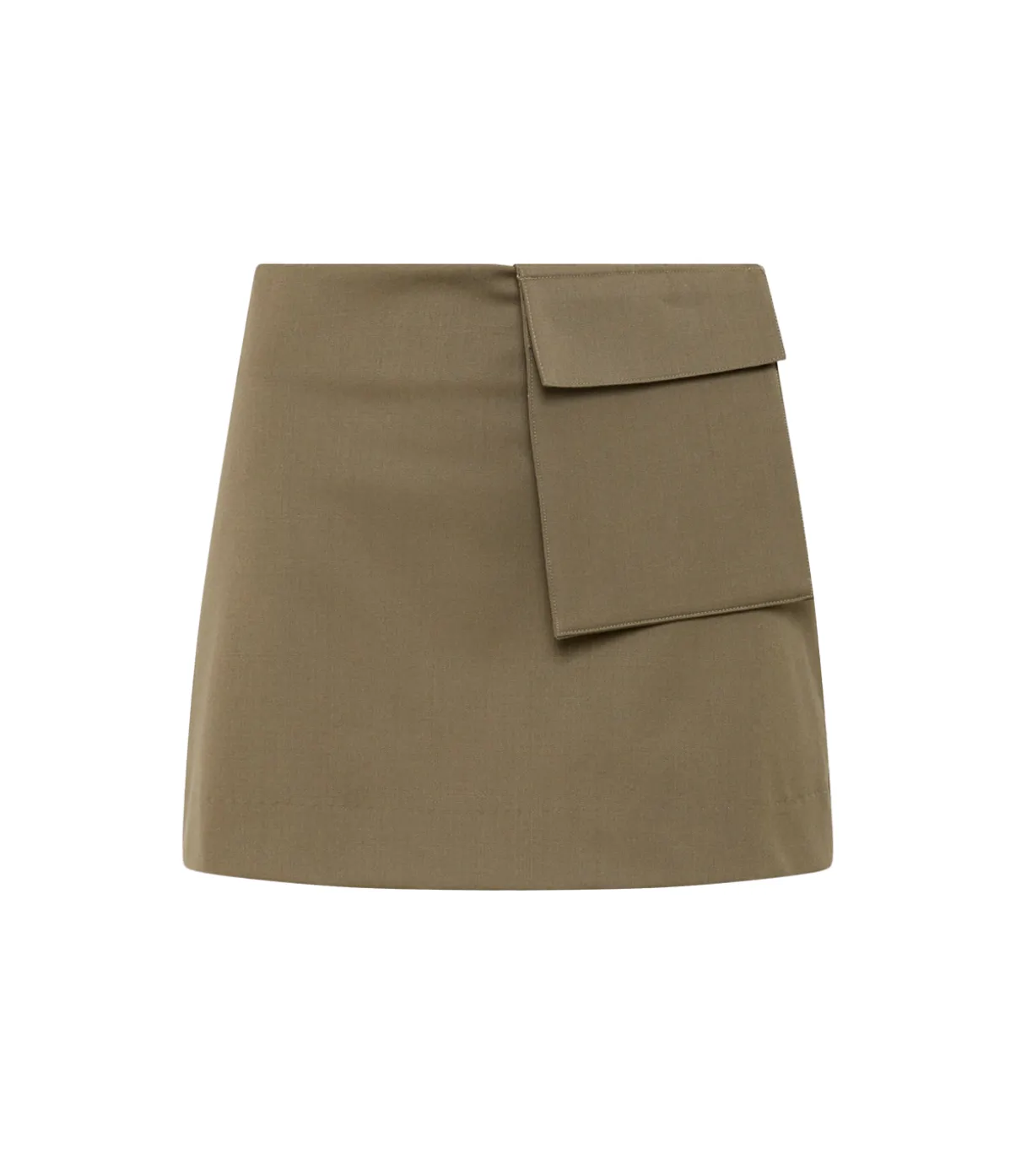 Utilitarian Pocket Mini Skirt In Kelp