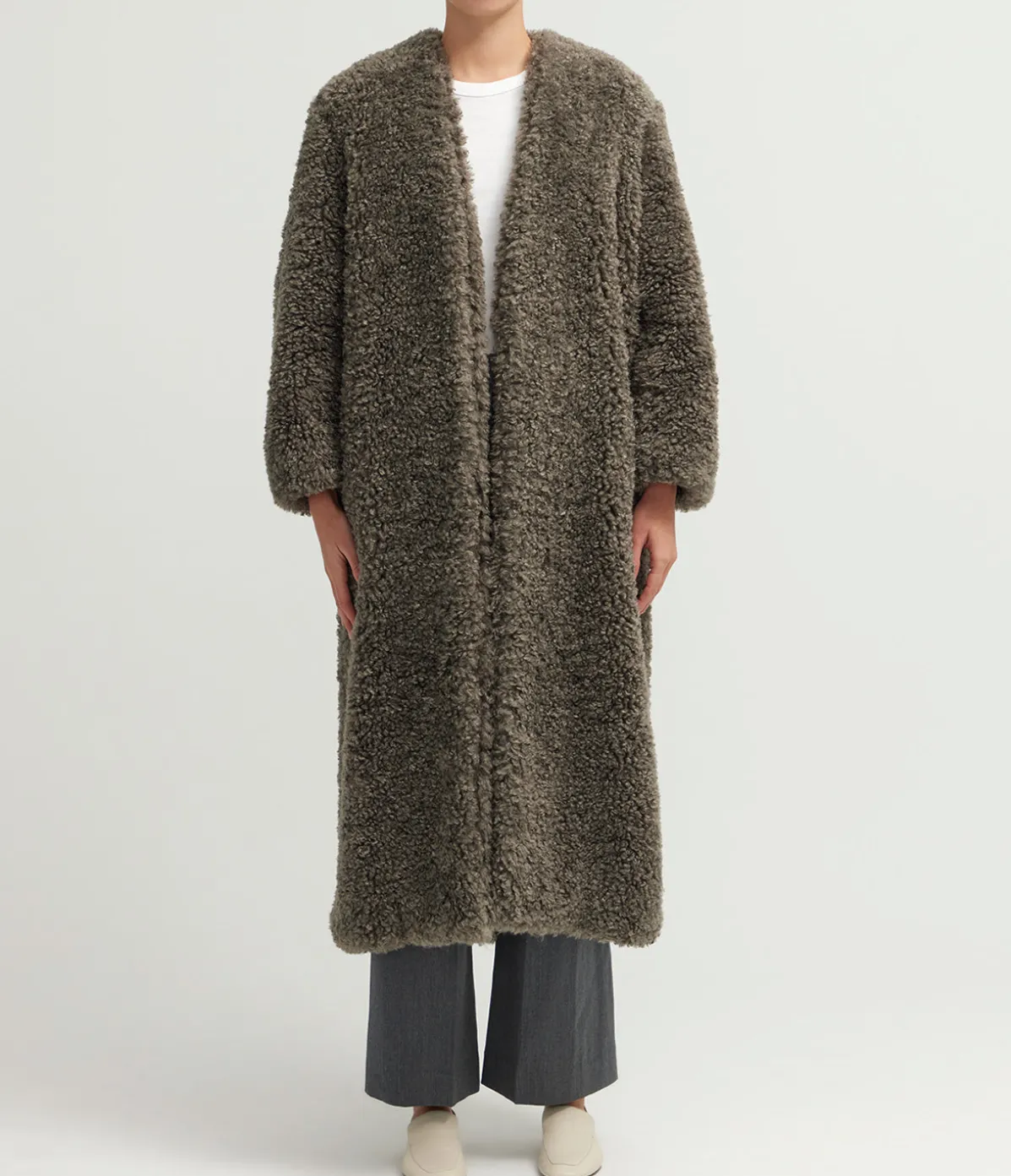 Valdes Coat In Petrol