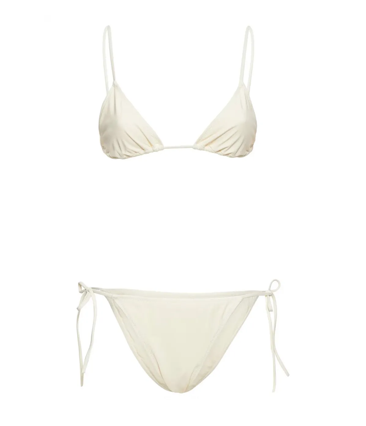Venti Self Tie Bikini In Ivory