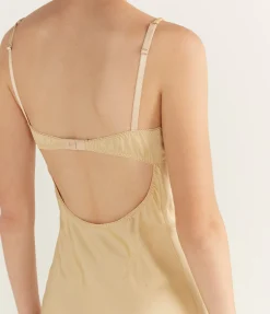 Waterlily Midi Dress In Golden