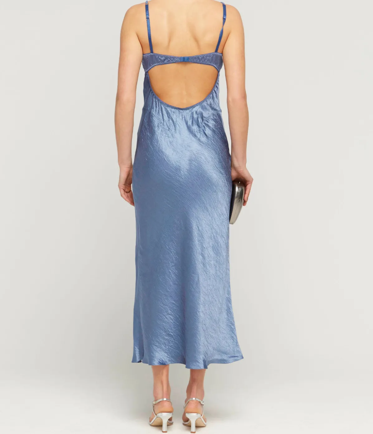 Waterlily Midi Dress In Sky Blue