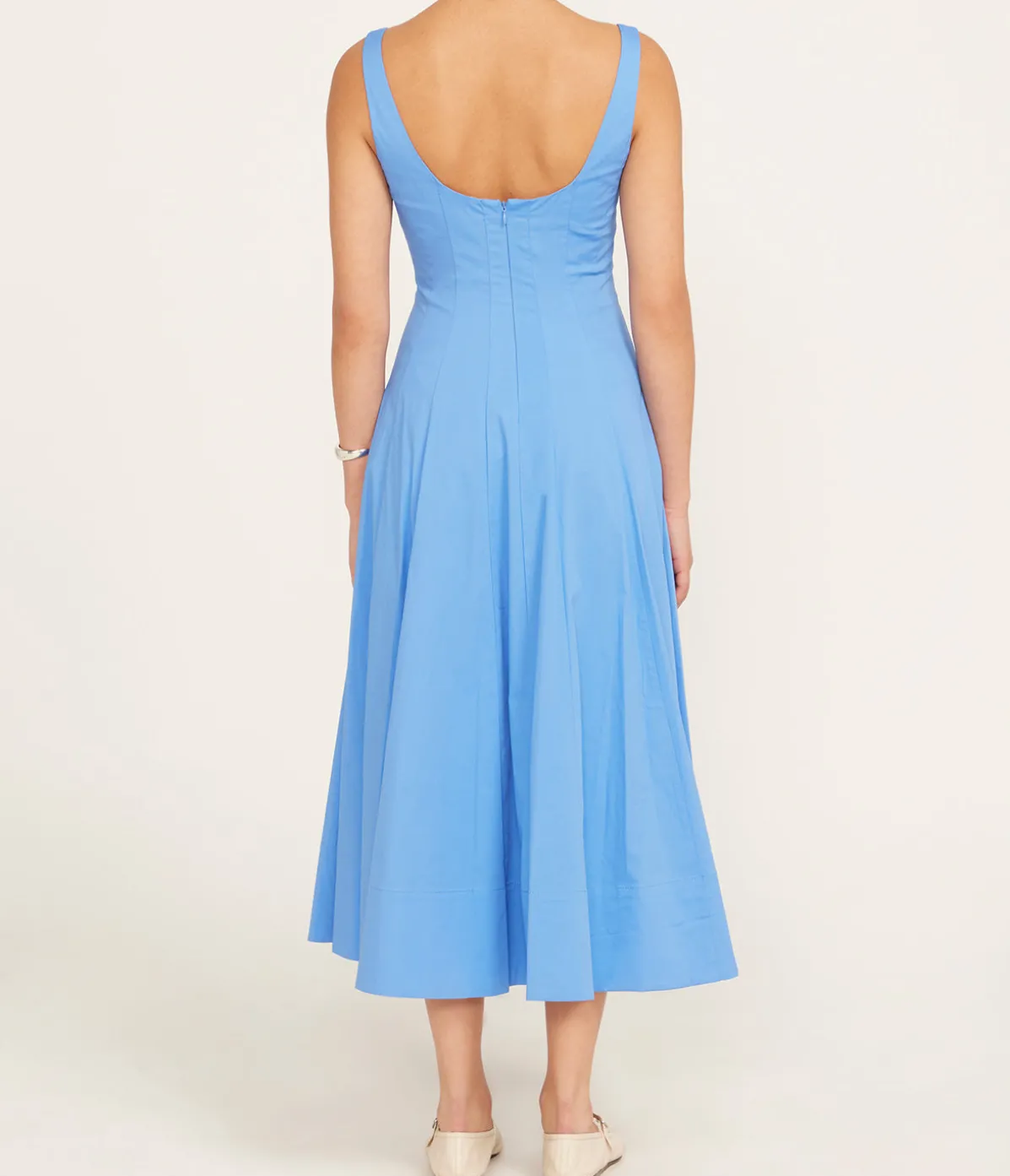 Wells Midi Dress In Cornflower