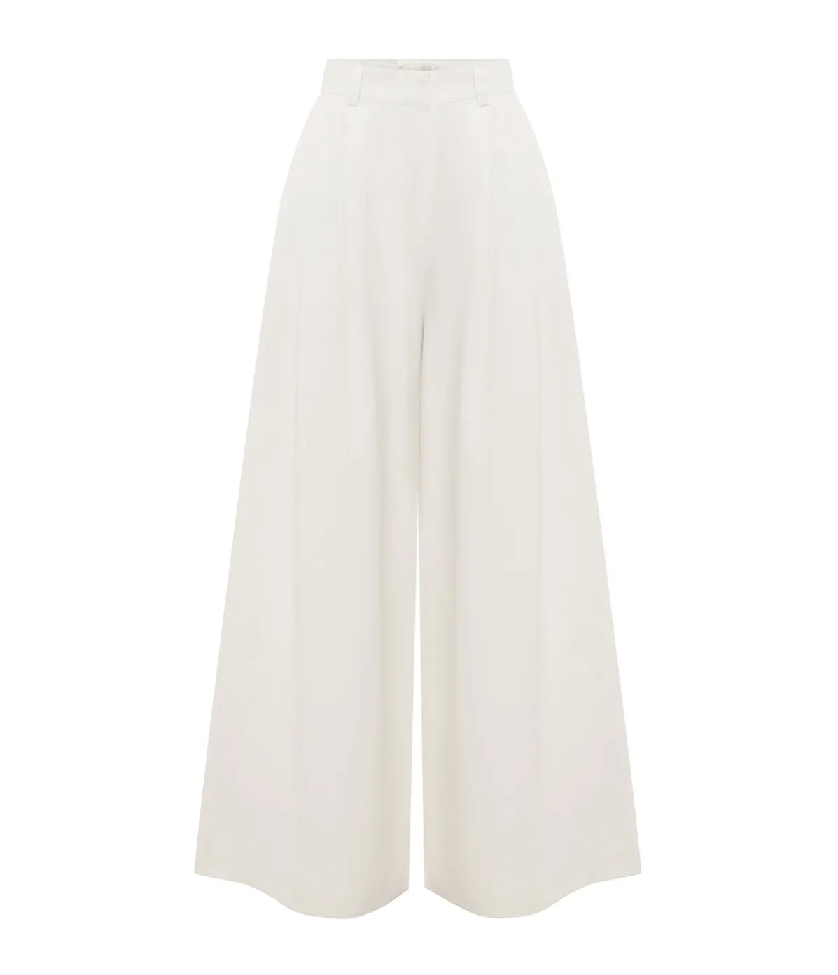 Wesley Wide Leg Trouser In Vintage White