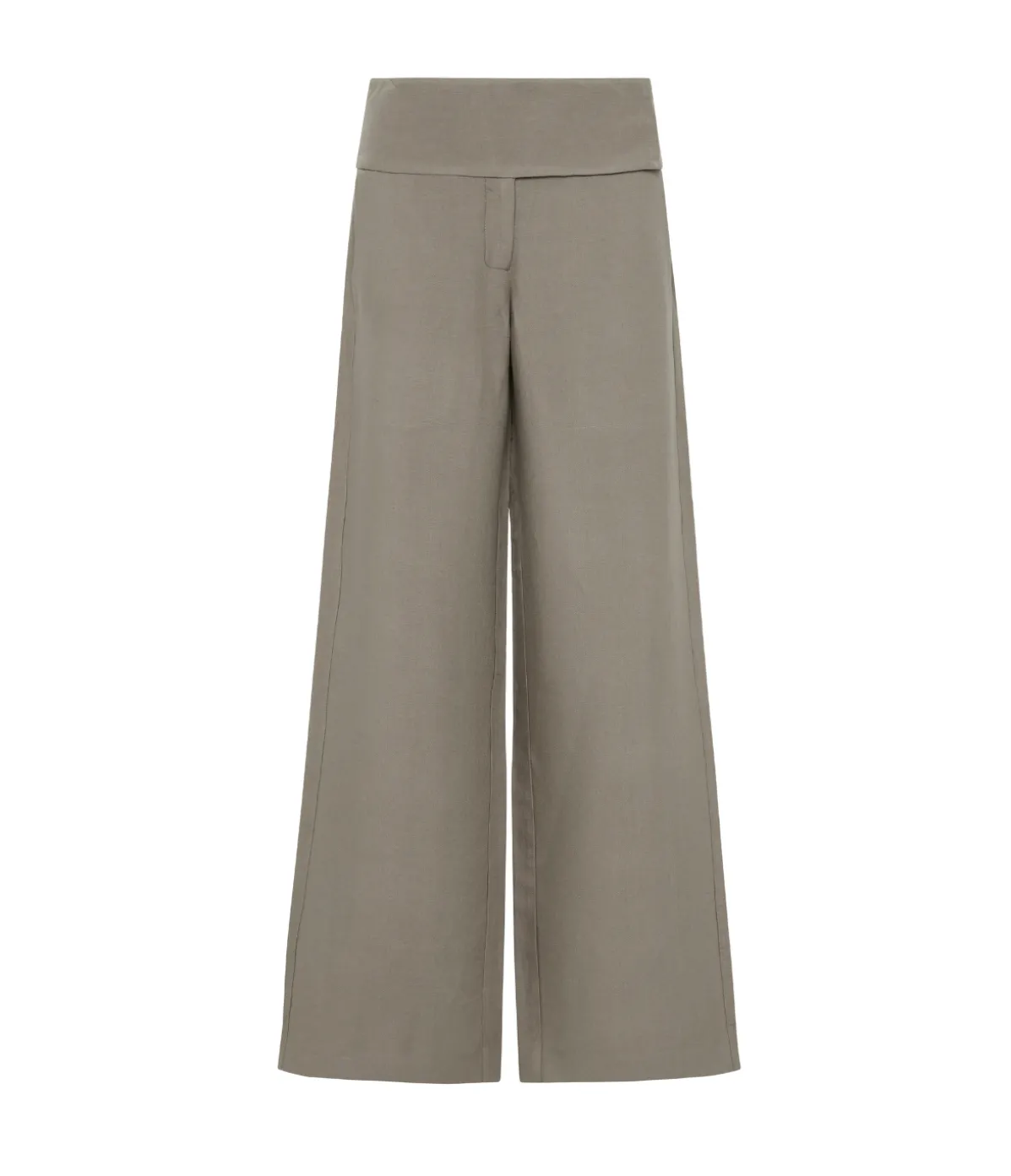 Wide Waistband Pants In Smokey Olive