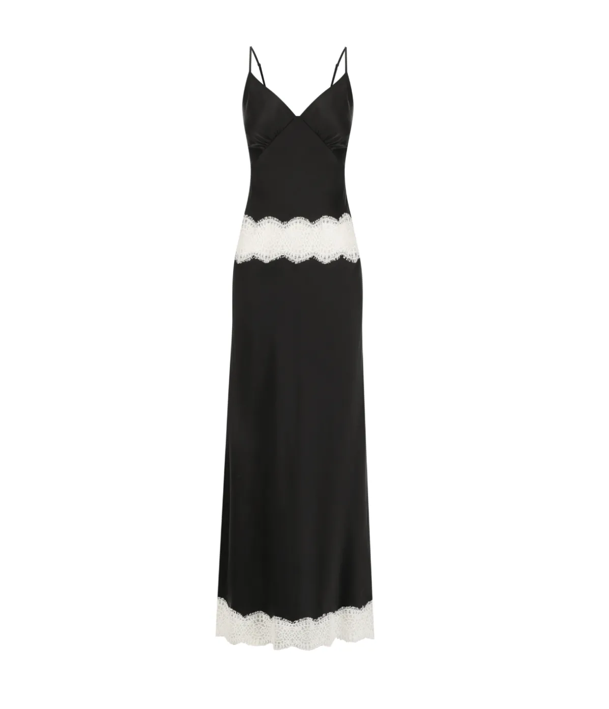 Winslet Slip Dress In Black And Cream