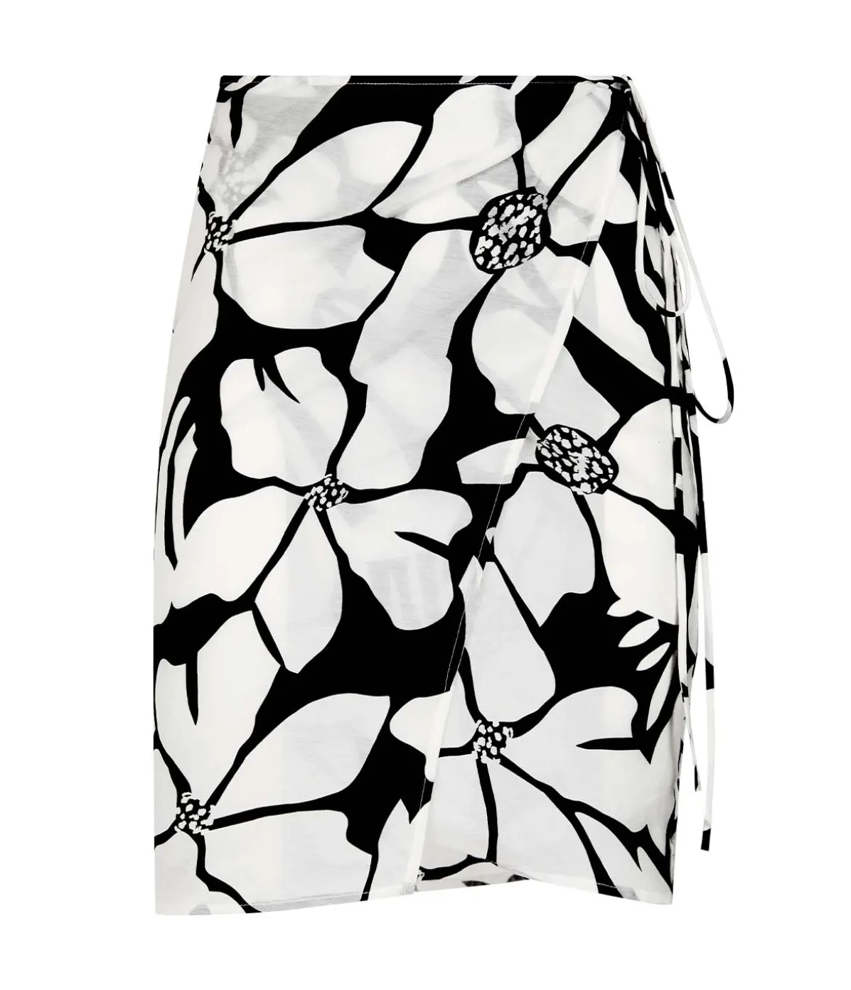Wrap Mini Skirt In Magnolia