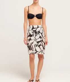 Wrap Mini Skirt In Magnolia