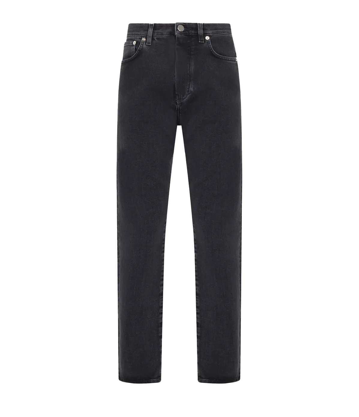 Wular Straight Denim Pants In Washed Grey