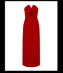 Zoe Bodice Dress In Red