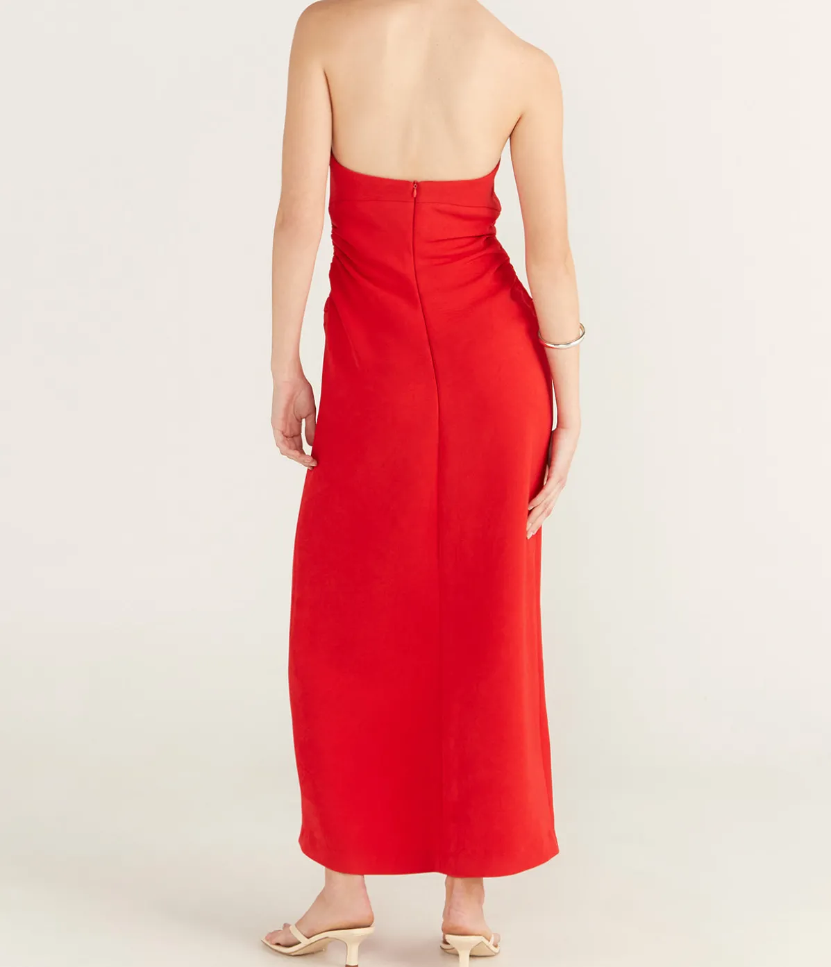 Zoe Bodice Dress In Red